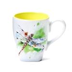 Dean Crouser Dragonfly Watercolor Stoneware Coffee Mug