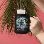 Personalized Polar Bear Coffee Mug with Northern Lights