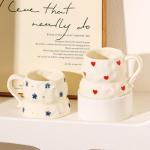 Flower Hearts Ceramic Coffee Mug - 11oz