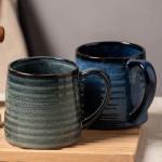Extra Large Dark Green Ceramic Coffee Mug