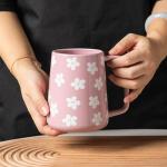 TaoTaojarvie 24 oz Floral Coffee Mug (Violet)