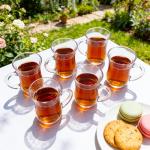 Turkish Tea Glasses Set with Handle - 6 Pack