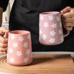 TaoTaojarvie 24 oz Floral Coffee Mug (Violet)