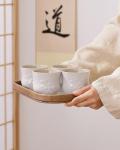 Japanese Handleless Tea Cup Set of 4