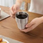 4 Pack Stainless Steel Camping Mugs with Handles