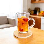 Turkish Tea Glasses Set with Handle - 6 Pack