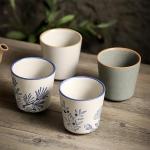 Assorted Colors Japanese Handless Tea Cup Set