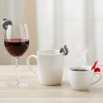 Boao 36 Pieces Tea Bag Holders Silicone Cute Tea Bag Hanger Colorful Tea Bag Clip Animal Shaped Tea Bag Holders for Cup and Mug Markers Snail Squirrel Shark Shapes