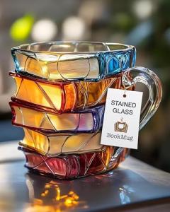 3D Book Mug - Unique Literary Gift for Readers