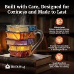 3D Book Mug - Unique Literary Gift for Readers