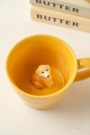 Yellow Dog Coffee Mug with Hidden Animal Design