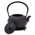 Juvale Black Cast Iron Teapot with Infuser