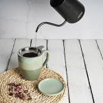 Bosmarlin 16 Oz Ceramic Tea Mug with Infuser