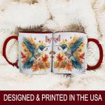 Hummingbird and Butterfly Fall Coffee Mug