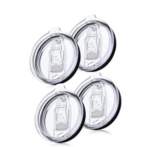 4 Pack of Spill-Proof Replacement Lids for Tumblers