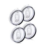 4 Pack of Spill-Proof Replacement Lids for Tumblers