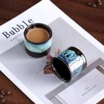 LAVINTTO Set of 6 Espresso Cups, Magic Blue