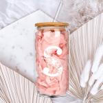 Monogrammed Tumbler with Bamboo Lid and Straw