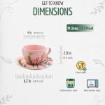 Pink Floral Tea Cup and Saucer Set of 2