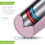 SIPX™ 22 oz Pink Insulated Coffee Tumbler