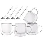 Insulated Double Wall Latte Glasses Set of 4