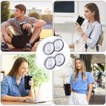 4 Pack of Spill-Proof Replacement Lids for Tumblers