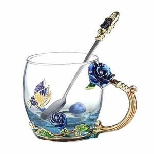 Butterfly Rose Tea Cup Gift for Mom