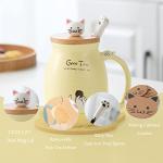 Kawaii Cat Tea Cup with Infuser and Lid