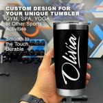 Custom Engraved 20 oz Stainless Steel Travel Mug