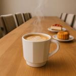 Aquinos Fish Kingdom White Ceramic Coffee Mugs, Set of 2