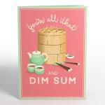 3D Dim Sum Pop-Up Love Greeting Card