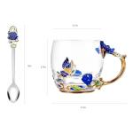 Butterfly Rose Tea Cup Gift for Mom