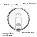 4 Pack of Spill-Proof Replacement Lids for Tumblers