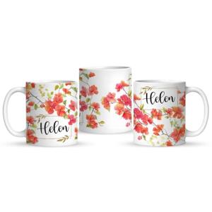 Custom Bougainvillea Ceramic Mug for Any Occasion