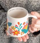Karma 14 oz Shelly Mug - Cute Ceramic Cup