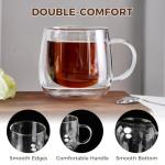 Insulated Double Wall Latte Glasses Set of 4