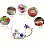 Butterfly Rose Tea Cup Gift for Mom