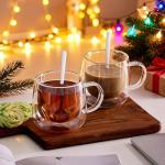 Insulated Double Wall Latte Glasses Set of 4