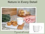 Nature-Inspired Ceramic Espresso Cups Set of 2