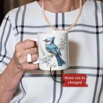 Personalized Blue Jay Bird Coffee Mug