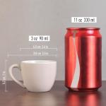 Mini Porcelain Espresso Cup - 3 Ounces White