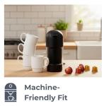 Hartorfic Coffee Mugs Set of 4 – 16 oz Porcelain Ceramic Mugs with Handle, Stackable Non-Toxic & Lead Free, Microwaveable Latte Cups for Kitchen, Tea & Cappuccino White