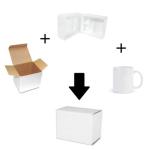 CRUMANCY Sublimation Mugs, Ceramic Coffee Mug, 11oz White Coffee Mug, with Packing Box, Machine Washable, Lightweight Bright Porcelain Tea Cups with Handle, Classic Ceramic Coffee Cups for Tea