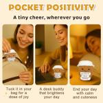 Krinisou Coffee Gifts for Women Coffee Lovers, Positive Animals Espresso Themed Brithday Presents, Office Desk Decor Inspirational Motivational Encouragement Gift