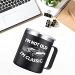 Abledn Birthday Gifts for Men - I'm Not Old I'm Classic Coffee Mug - Christmas Birthday Gifts for Men, Dad, Grandpa, Him, Husband (14oz, Black)