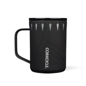 Corkcicle Classic Coffee Mug - Triple Insulated Stainless Steel for Travel - Shatter-Proof Lid - Keeps Drink Hot Over 3 Hours - Holiday Mug Gift - Great for Gifting Warmth - 16 oz - Black Panther
