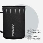 Corkcicle Classic Coffee Mug - Triple Insulated Stainless Steel for Travel - Shatter-Proof Lid - Keeps Drink Hot Over 3 Hours - Holiday Mug Gift - Great for Gifting Warmth - 16 oz - Black Panther