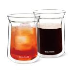 ovalware Double Wall Single Lip Insulated Glass Cup, Set of 2 (12oz / 350ml) - Borosilicate Glass For Coffee, Tea, Whiskey, Cocktails & All Beverages - Minimalistic & Durable Double-Wall Drinking Mug