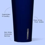 Corkcicle Classic Triple Insulated Coffee Mug with Lid, Gloss Midnight Navy, 24 oz – Stainless Steel Travel Tumbler Keeps Beverages Cold 9+hrs, Hot 3hrs – Cupholder Friendly Travel Coffee Tumbler