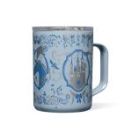 Corkcicle Classic Coffee Mug - Triple Insulated Stainless Steel for Travel - Shatter-Proof Lid - Keeps Drink Hot Over 3 Hours - Holiday Mug Gift - 16 oz - Princess Cinderella